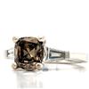 Image 3 : Fancy Brown Diamond Ring Designer Signed