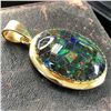 Image 6 : Bezel-Set Mosaic Opal Pendant