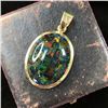 Image 8 : Bezel-Set Mosaic Opal Pendant