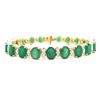 Image 2 : Emerald & Diamond Eternity / Tennis Bracelet