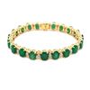 Image 3 : Emerald & Diamond Eternity / Tennis Bracelet