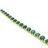 Image 4 : Emerald & Diamond Eternity / Tennis Bracelet
