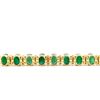 Image 5 : Emerald & Diamond Eternity / Tennis Bracelet