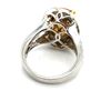 Image 3 : Yellow Sapphire Ring with Diamond Halo & Shoulders