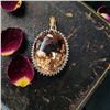 Image 4 : Morganite and Diamond Halo Pendant - Gem Quality
