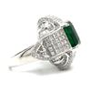 Image 4 : Emerald & Diamond Ring - Signed, GIA Certified