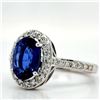 Image 2 : Blue Sapphire and Diamond Ring