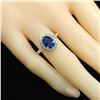 Image 4 : Blue Sapphire and Diamond Ring