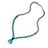 Image 3 : Turquoise, Emerald, and Diamond Necklace