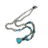 Image 4 : Turquoise, Emerald, and Diamond Necklace
