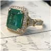 Image 1 : Enchanting Emerald Ring with Peek-a-boo Diamonds