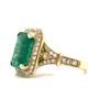 Image 2 : Enchanting Emerald Ring with Peek-a-boo Diamonds