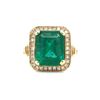Image 4 : Enchanting Emerald Ring with Peek-a-boo Diamonds