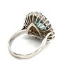 Image 4 : Rare Paraiba Tourmaline Arctic Blue & Diamond Ring