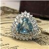 Image 7 : Rare Paraiba Tourmaline Arctic Blue & Diamond Ring