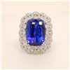 Image 1 : Tanzanite and Diamond Ring - GIA Certified