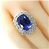 Image 3 : Tanzanite and Diamond Ring - GIA Certified