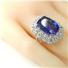 Image 4 : Tanzanite and Diamond Ring - GIA Certified