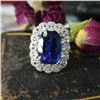 Image 6 : Tanzanite and Diamond Ring - GIA Certified