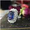 Image 7 : Tanzanite and Diamond Ring - GIA Certified
