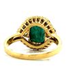 Image 4 : Cushion Emerald & Diamond Halo Ring