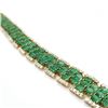 Image 2 : GIA Certified Colombian Emerald & Diamond Bracelet
