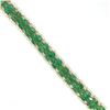 Image 4 : GIA Certified Colombian Emerald & Diamond Bracelet