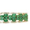 Image 5 : GIA Certified Colombian Emerald & Diamond Bracelet