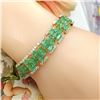 Image 6 : GIA Certified Colombian Emerald & Diamond Bracelet