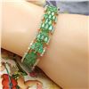 Image 7 : GIA Certified Colombian Emerald & Diamond Bracelet