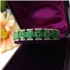 Image 9 : GIA Certified Colombian Emerald & Diamond Bracelet
