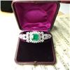 Image 6 : GIA Certified Emerald and Diamond Bracelet, Signed