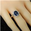 Image 9 : Blue Sapphire and Diamond Halo Ring, Iconic Design