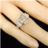 Image 6 : 2.01 CT Fancy Color Diamond & White Diamond Ring