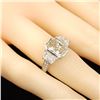 Image 7 : 2.01 CT Fancy Color Diamond & White Diamond Ring
