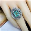 Image 10 : GIA Certified Colombian Emerald Ring & Diamond Ring