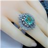 Image 11 : GIA Certified Colombian Emerald Ring & Diamond Ring