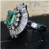 Image 5 : GIA Certified Colombian Emerald Ring & Diamond Ring