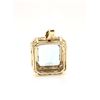 Image 8 : Bold, Concise Aquamarine and Diamond Frame Pendant