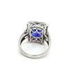 Image 3 : Large Tanzanite and Diamond Halo Ring