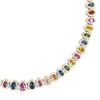 Image 3 : Fancy Color Sapphire & Diamond Eternity Necklace