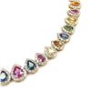 Image 4 : Fancy Color Sapphire & Diamond Eternity Necklace