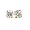 Image 1 : 3.79 CTW Diamond Solitaire Stud Earrings