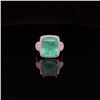 Image 2 : GIA CERTIFIED 9.47 CT Emerald and Diamond Ring