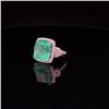 Image 3 : GIA CERTIFIED 9.47 CT Emerald and Diamond Ring