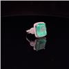 Image 4 : GIA CERTIFIED 9.47 CT Emerald and Diamond Ring