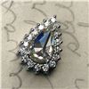 Image 3 : 1.03 CT Rose-Cut Diamond Solitaire Pendant w/ Halo