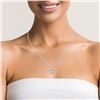 Image 9 : 1.03 CT Rose-Cut Diamond Solitaire Pendant w/ Halo