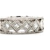Image 2 : Platinum & Princess-Cut Diamond Wide Eternity Band