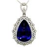 Image 1 : Tantalizing Tanzanite & Diamond Platinum Necklace